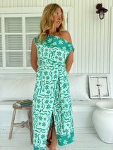 Zia Wrap Skirt- Mint Spritz