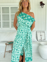 Zia Wrap Skirt- Mint Spritz