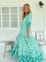 Tessa Maxi Dress - Mint Spritz