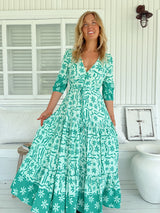 Tessa Maxi Dress - Mint Spritz