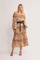 Desert Floral Midi Dress ~ MOS the label