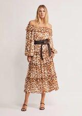 Desert Floral Midi Dress ~ MOS the label