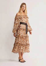 Desert Floral Midi Dress ~ MOS the label