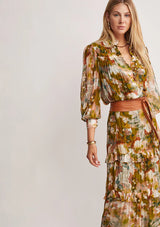 Abstract Botanica Blouse ~ MOS the label