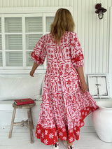 Mila Midi Dress - Strawberry Spritz