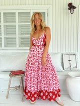 Bea Dress - Strawberry Spritz