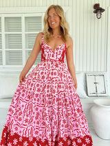 Bea Dress - Strawberry Spritz