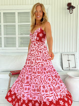 Bea Dress - Strawberry Spritz