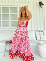 Bea Dress - Strawberry Spritz