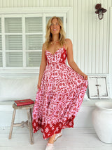 Bea Dress - Strawberry Spritz