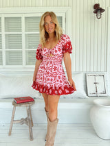 Rini Mini Dress - Strawberry Spritz