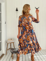 Eve Midi Dress - Tierra