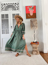 Meadow Maxi Dress- Viridian