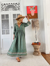 Meadow Maxi Dress- Viridian