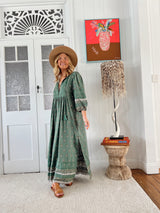 Meadow Maxi Dress- Viridian