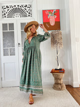 Meadow Maxi Dress- Viridian
