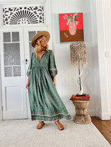 Meadow Maxi Dress- Viridian