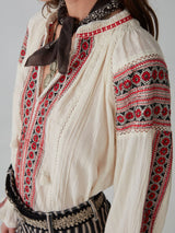 Audrey Blouse - Bohemian Rhapsody - Maison Hotel