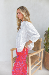 Bee Blouse - Moon Flower