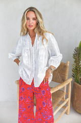 Bee Blouse - Moon Flower