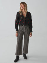 Fleur Blouse - Geranium Charcoal - Maison Hotel