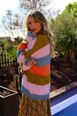 Pastal drift Knit Cardigan - Jaase