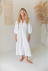 Selene Midi Dress - Moon Flower