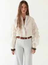 Omara Blouse - Cuban Schiffli - Maison Hotel