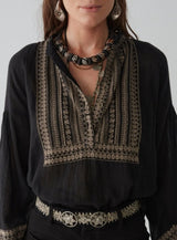 Tina Blouse - Madurai Charcoal - Maison Hotel