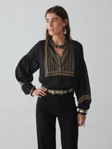 Tina Blouse - Madurai Charcoal - Maison Hotel