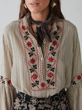 Tina Blouse - Wallflower Stripes - Maison Hotel