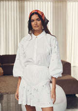 Wild Bloom Embroidery Mini Skirt ~ MOS the label