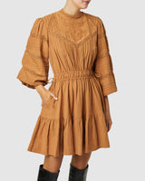 Loom Mini Dress- Butterscotch ~ MOS the label