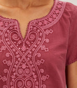 Ramona Blouse - Burned Rose