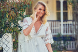 Bungalow Maxi - White Embroidered
