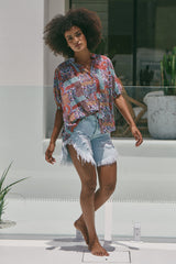 Lola Vintage Bleached Denim Shorts