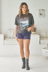 Tyler Navy Denim Shorts