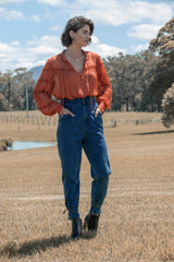 Coyote Blouse - Cinnamon MOS the label