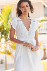 Carmen Maxi - White Poppy