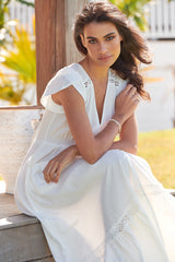 Carmen Maxi - White Poppy