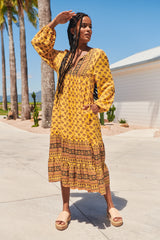 Liliana Midi Dress - Sunbeam