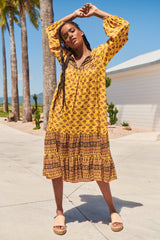 Liliana Midi Dress - Sunbeam