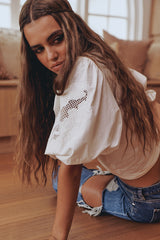 FLORA EMBROIDERY BLOUSE - Ivory ~ MOS the label