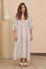 Boheme Linen Midi Dress - Joshua Tree
