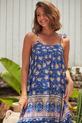 Cognac Maxi Dress - Camelia