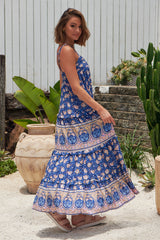 Cognac Maxi Dress - Camelia