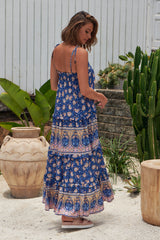 Cognac Maxi Dress - Camelia