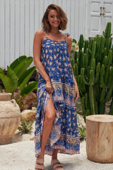 Cognac Maxi Dress - Camelia