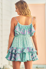 Carlotta Mini Dress - Mint Birdie
