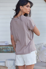 Vintage Tee - Crescent Moon ~ Mocha